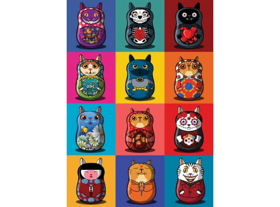 MAGNOLIA Puzzle Catryoshky 1000 dielikov