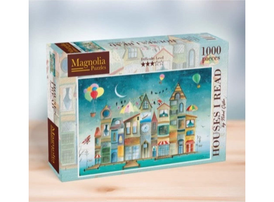 MAGNOLIA Puzzle Domy, o ktorých som čítal 1000 dielikov