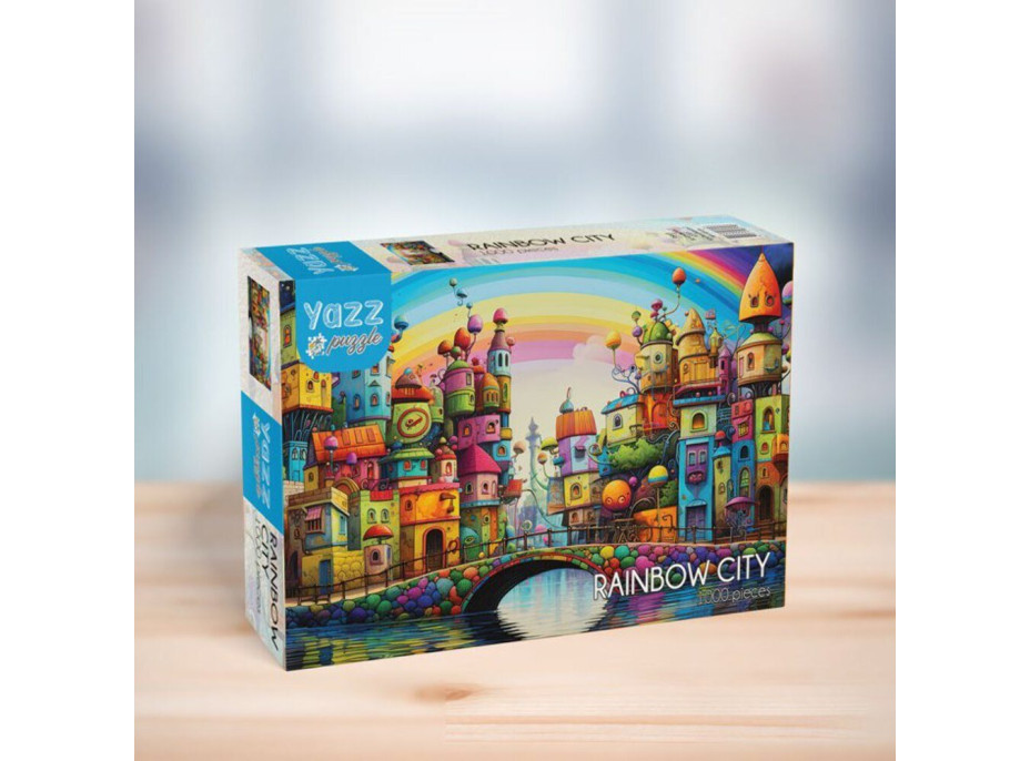 YAZZ Puzzle Dúhové mesto 1000 dielikov