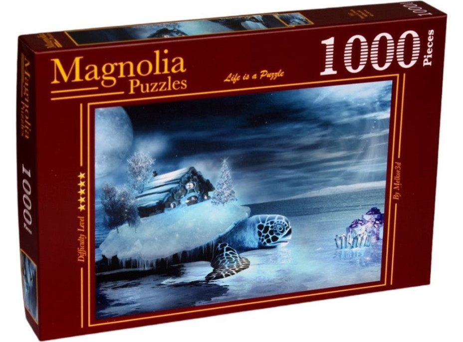 MAGNOLIA Puzzle Dom a korytnačka 1000 dielikov