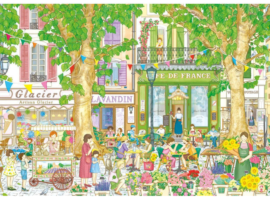 MAGNOLIA Puzzle Francúzska kaviareň 1000 dielikov