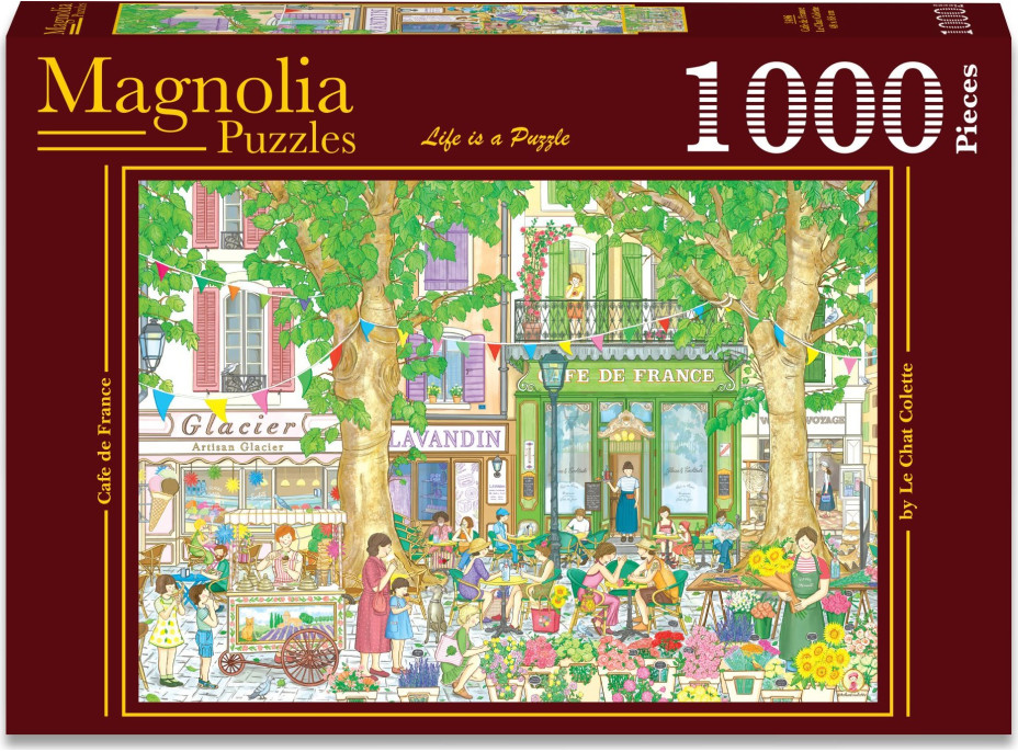 MAGNOLIA Puzzle Francúzska kaviareň 1000 dielikov