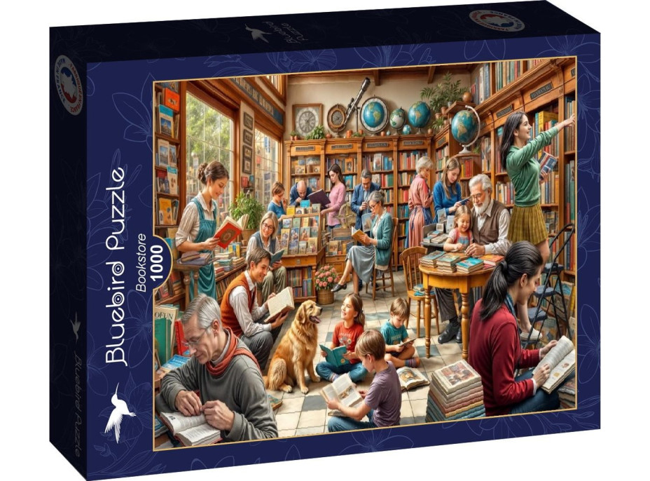 BLUEBIRD Puzzle Kníhkupectvo 1000 dielikov