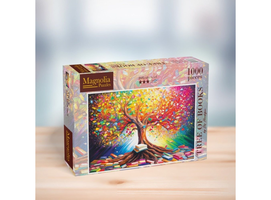 MAGNOLIA Puzzle Knižný strom 1000 dielikov