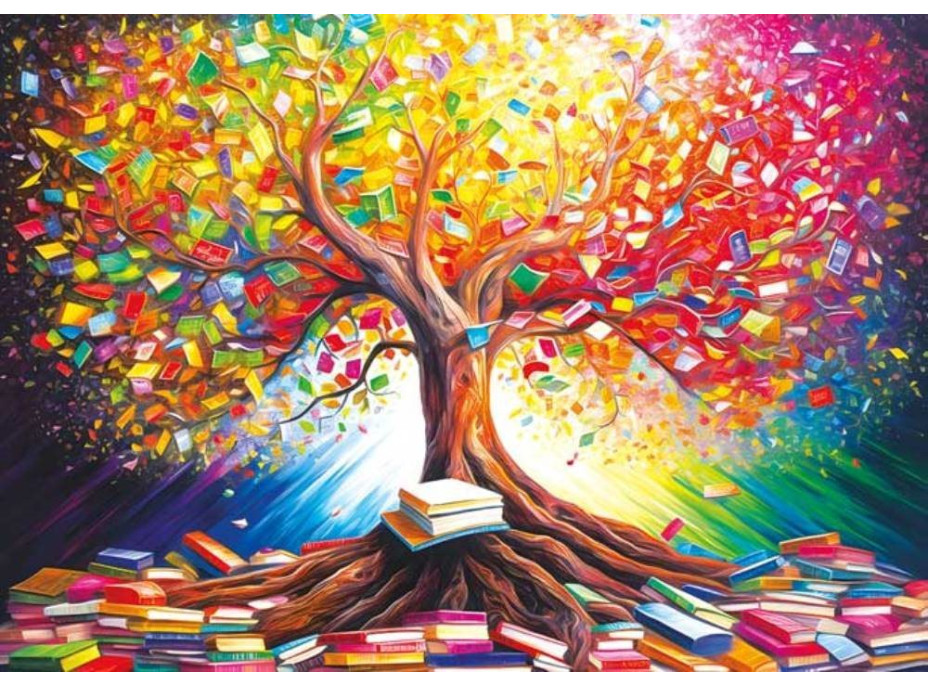 MAGNOLIA Puzzle Knižný strom 1000 dielikov