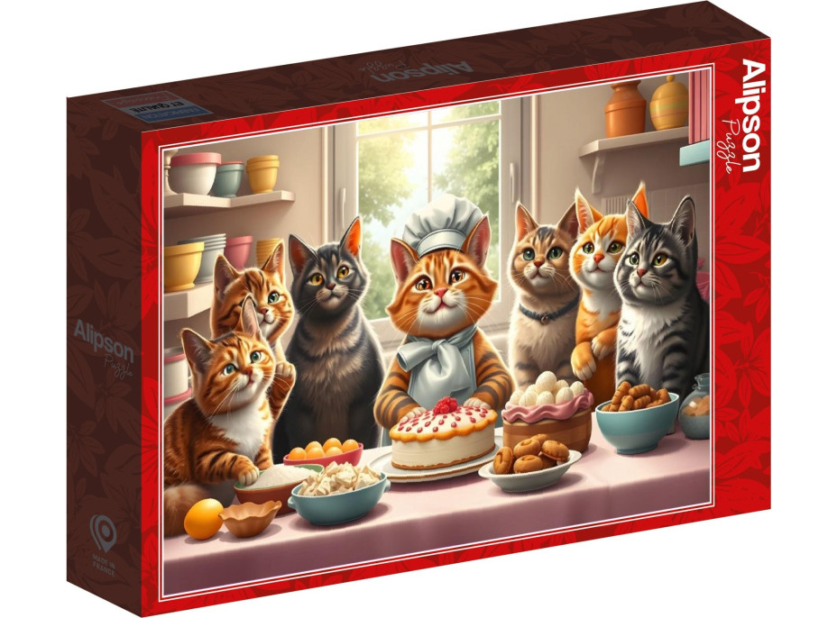 ALIPSON Puzzle Mačacie pekárky v akcii 1000 dielikov