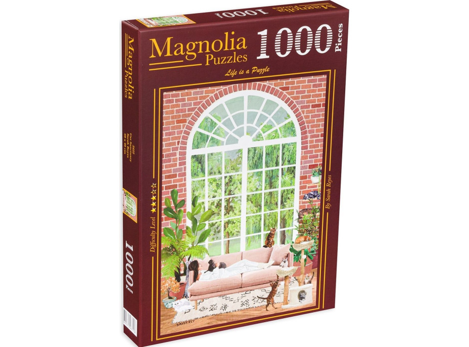 MAGNOLIA Puzzle Mačacie útočisko 1000 dielikov