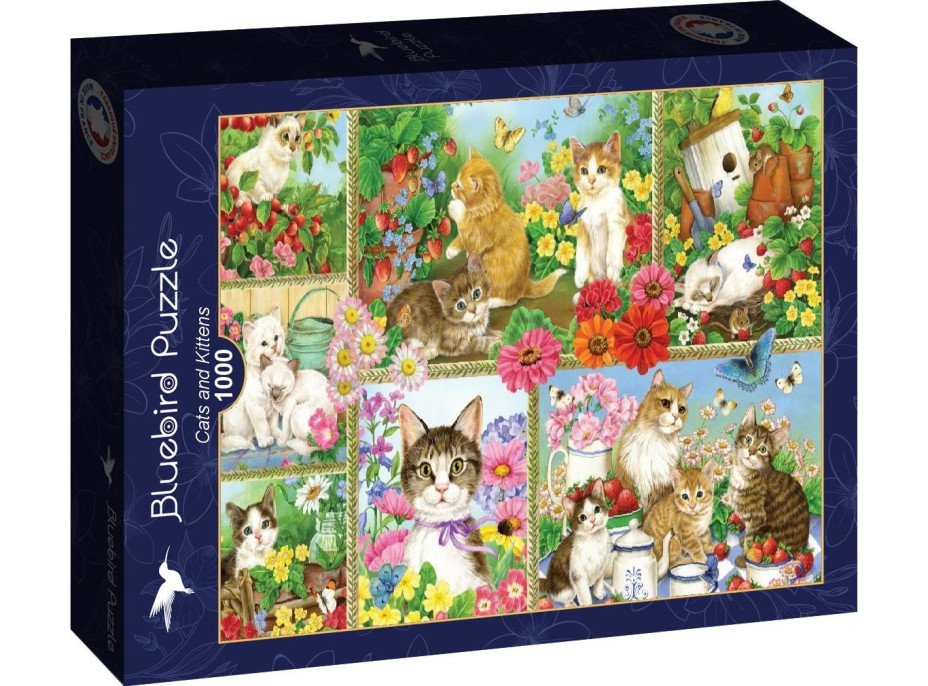 BLUEBIRD Puzzle Mačky a mačiatka 1000 dielikov