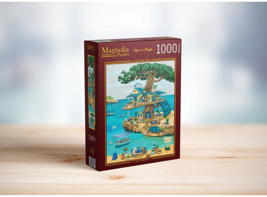 MAGNOLIA Puzzle Mačky na strome 1000 dielikov