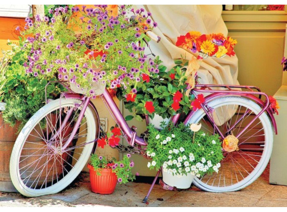 MAGNOLIA Puzzle Bicykel s kvetmi 1000 dielikov