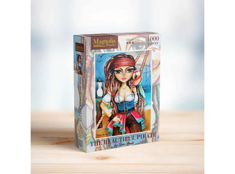 MAGNOLIA Puzzle Krásna pirátka 1000 dielikov