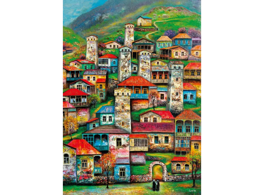 MAGNOLIA Puzzle Krásna dedina 1000 dielikov