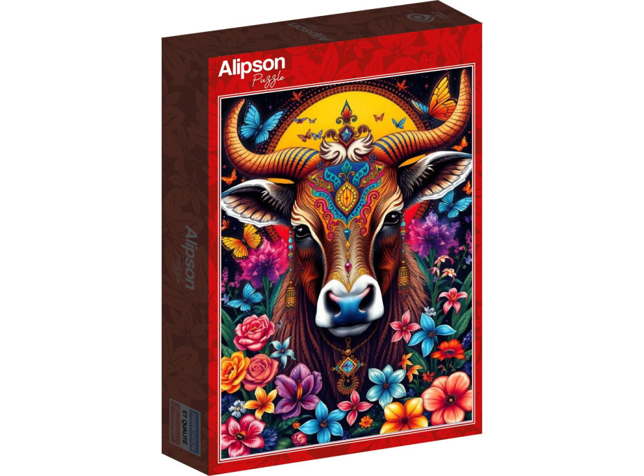ALIPSON Puzzle Krava a tajomstvo kvetov 1000 dielikov