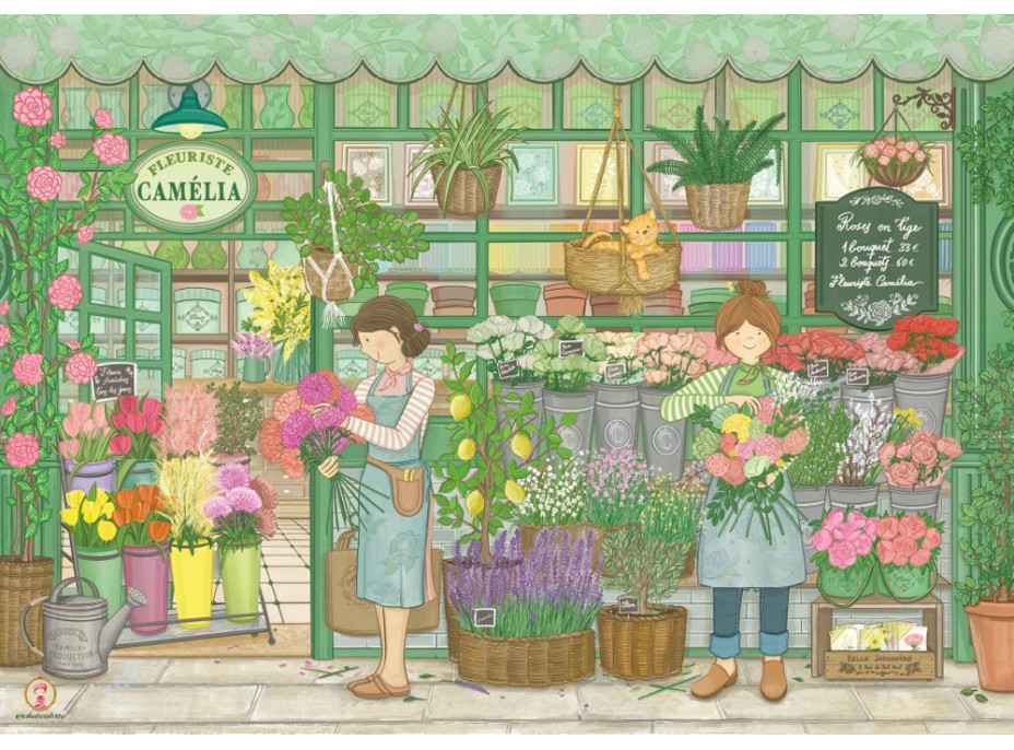 MAGNOLIA Puzzle Kvetinárstvo Camelia 1000 dielikov