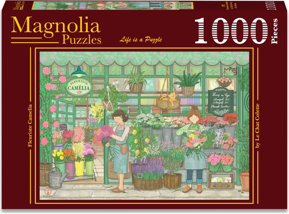 MAGNOLIA Puzzle Kvetinárstvo Camelia 1000 dielikov