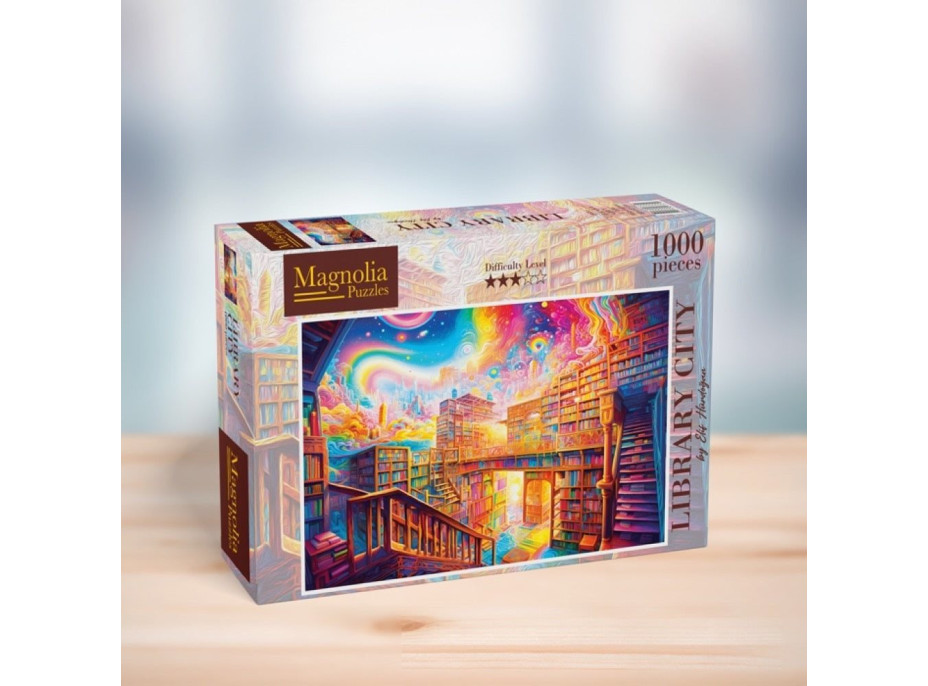 MAGNOLIA Puzzle Mesto kníh 1000 dielikov