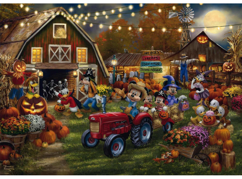 SCHMIDT Puzzle Mickey a Minnie: Tekvicová slávnosť 1000 dielikov