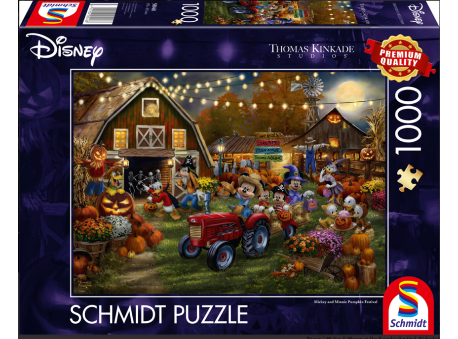 SCHMIDT Puzzle Mickey a Minnie: Tekvicová slávnosť 1000 dielikov