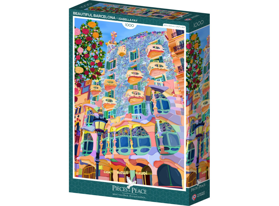 PIECES & PEACE Puzzle Nádherná Barcelona 1000 dielikov