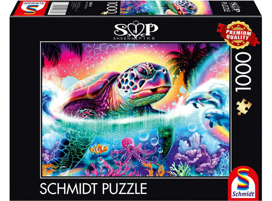 SCHMIDT Puzzle Neónová korytnačka 1000 dielikov