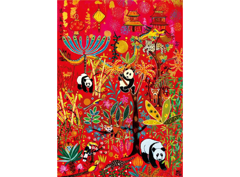 MAGNOLIA Puzzle Pandy 1000 dielikov