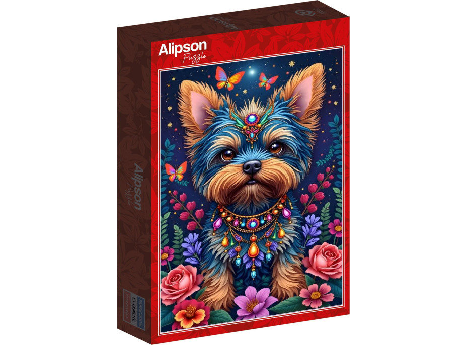 ALIPSON Puzzle Psík v ríši kvetov 1000 dielikov