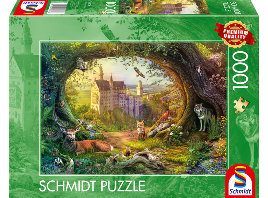 SCHMIDT Puzzle Rozprávkový hrad a kúzelný les 1000 dielikov