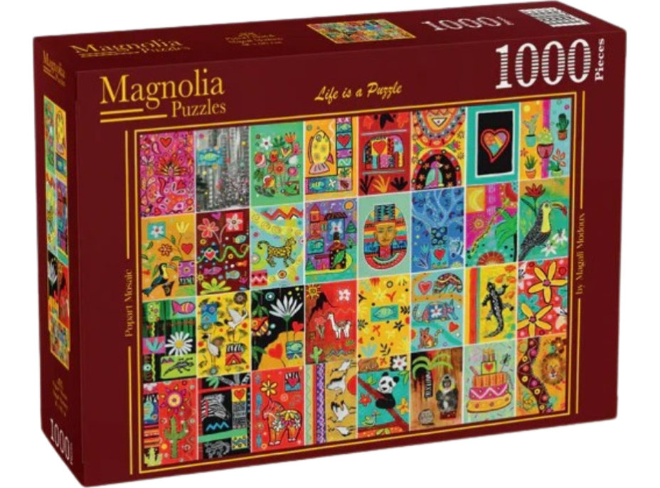 MAGNOLIA Puzzle Popartová mozaika 1000 dielikov