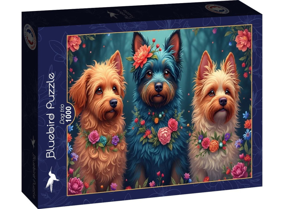 BLUEBIRD Puzzle Psie trio 1000 dielikov