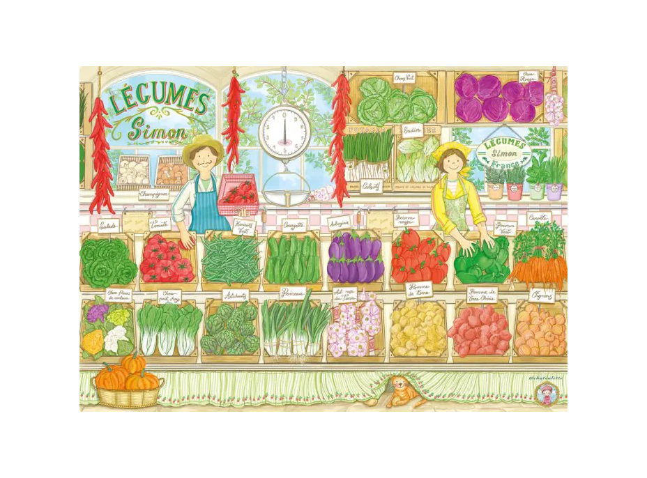 MAGNOLIA Puzzle Simonovo zeleninárstvo 1000 dielikov