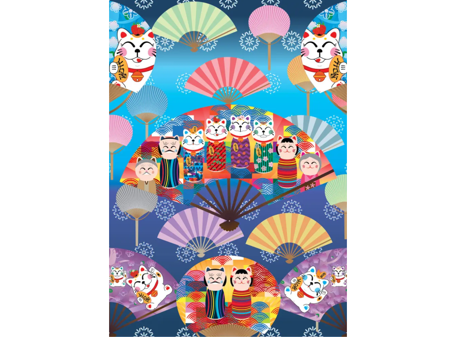 YAZZ Puzzle Svet Kokeshi 1000 dielikov