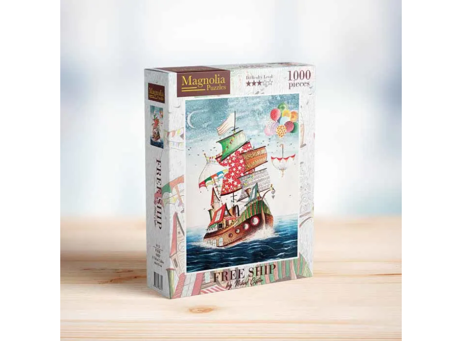 MAGNOLIA Puzzle Slobodná loď 1000 dielikov