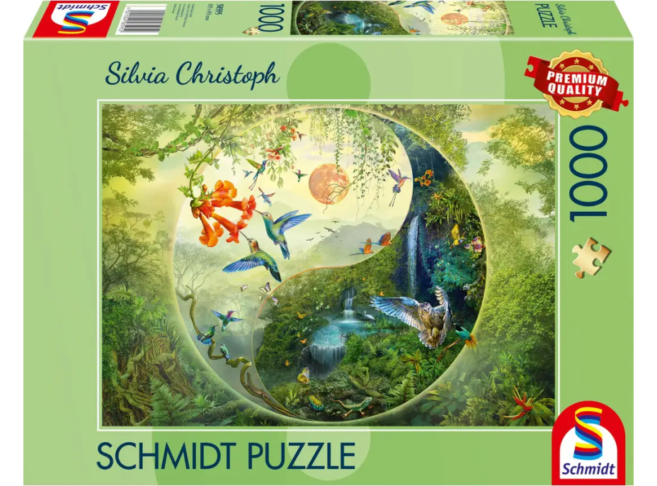 SCHMIDT Puzzle V lese kolibríkov 1000 dielikov