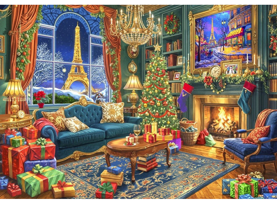 BLUEBIRD Puzzle Vianoce v Paríži 1000 dielikov