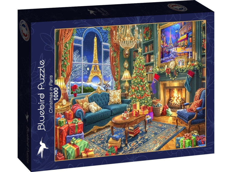 BLUEBIRD Puzzle Vianoce v Paríži 1000 dielikov