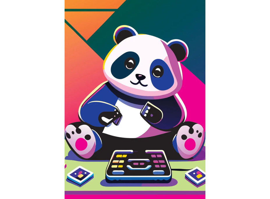 YAZZ Puzzle Veselá panda 1000 dielikov