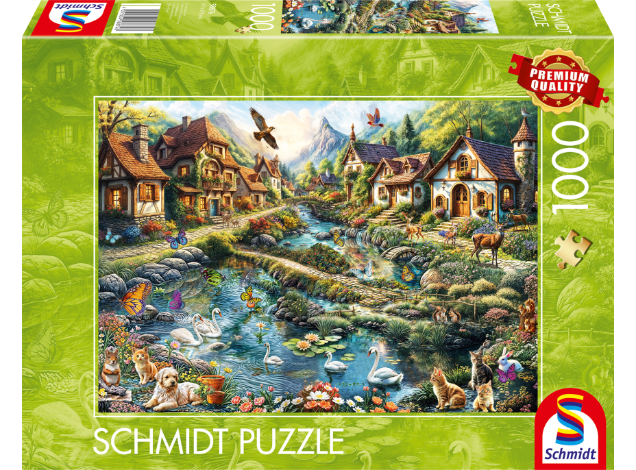 SCHMIDT Puzzle Dedina na okraji lesa 1000 dielikov