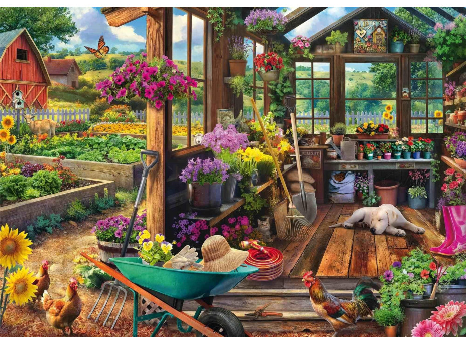 SCHMIDT Puzzle Záhradný domček 1000 dielikov