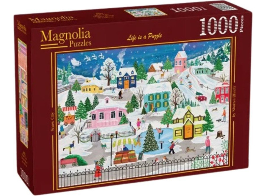 MAGNOLIA Puzzle Zasnežené mesto 1000 dielikov