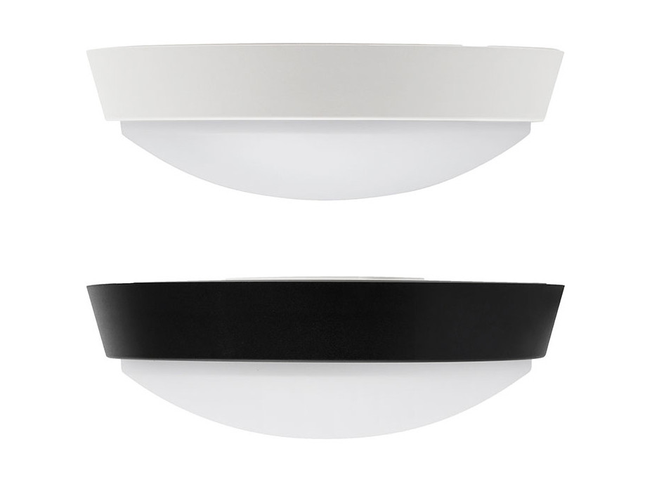 Solight LED vonkajšie osvetlenie, nastaviteľná teplota svetla - 3CCT, 15/18/20W, 1800lm, 22cm, 2v1 - biely a čierny kryt