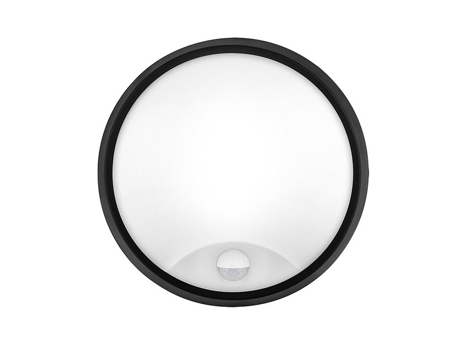 Solight LED vonkajšie osvetlenie so senzorom, 3 CCT, 15/18/20W, 1800lm, 22cm, 2v1 - biely a čierny kryt