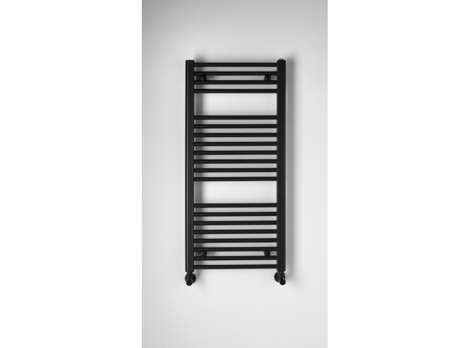 Aqualine DIRECT vykurovacie teleso s bočným pripojením 450x960mm, čierna mat ILR94B
