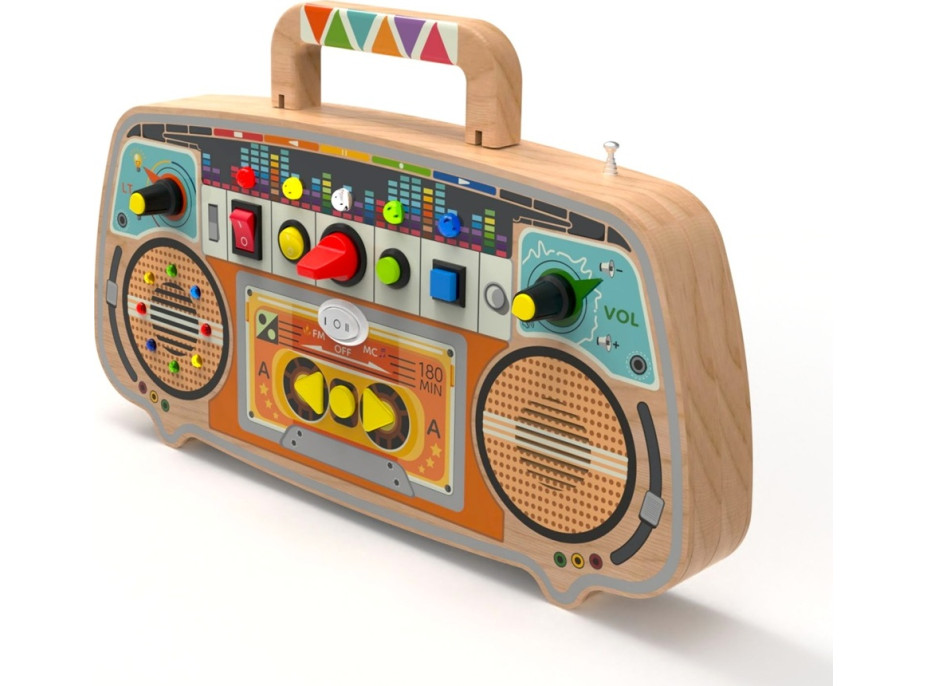 2Kids Toys Activity board Drevené FM rádio
