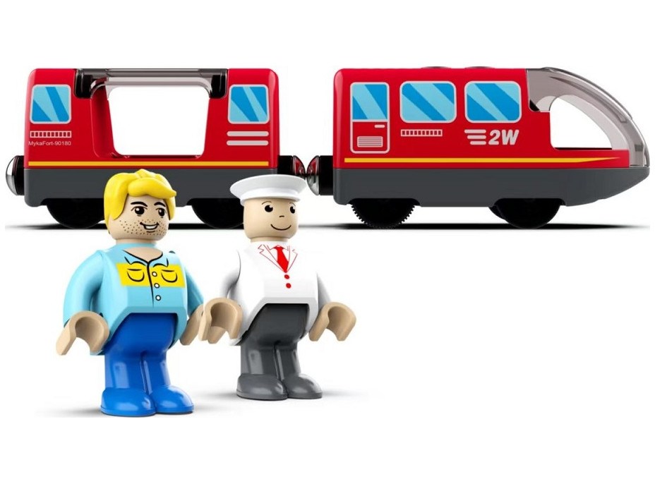 2Kids Toys Elektrický mestský vlak červený