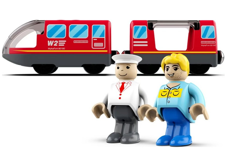 2Kids Toys Elektrický mestský vlak červený