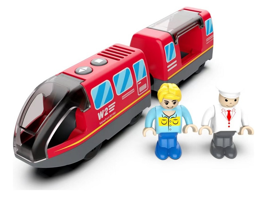 2Kids Toys Elektrický mestský vlak červený