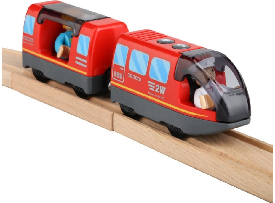 2Kids Toys Elektrický mestský vlak červený