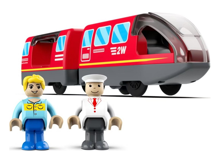 2Kids Toys Elektrický mestský vlak červený