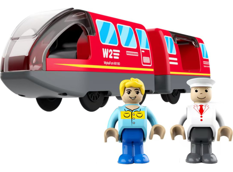2Kids Toys Elektrický mestský vlak červený