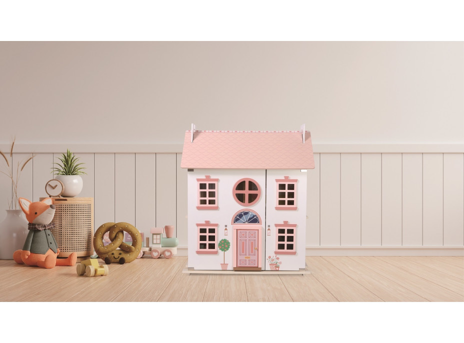 2Kids Toys Domček s bábikami ružový